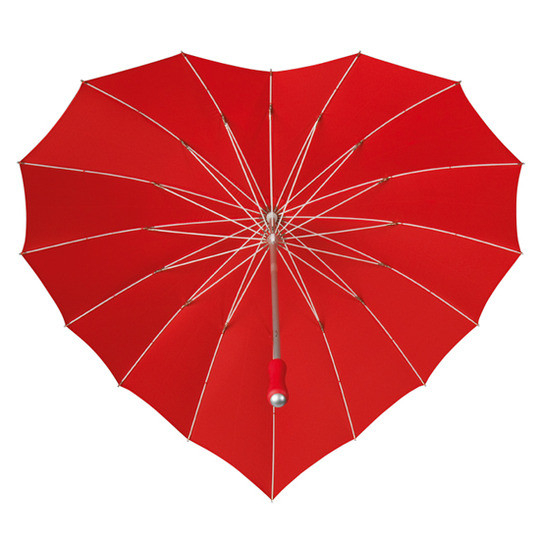 Herz Regenschirme Rot Bestellen! - Regenschirme Bestellen Online
